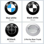 1pcs 78mm 51141970248 Car Emblem Reartrunk Logo Badge Styling Accessories for BMW E66 E53 X5 E46 E39 E38 E90 E60 E36 F30 F20 F10