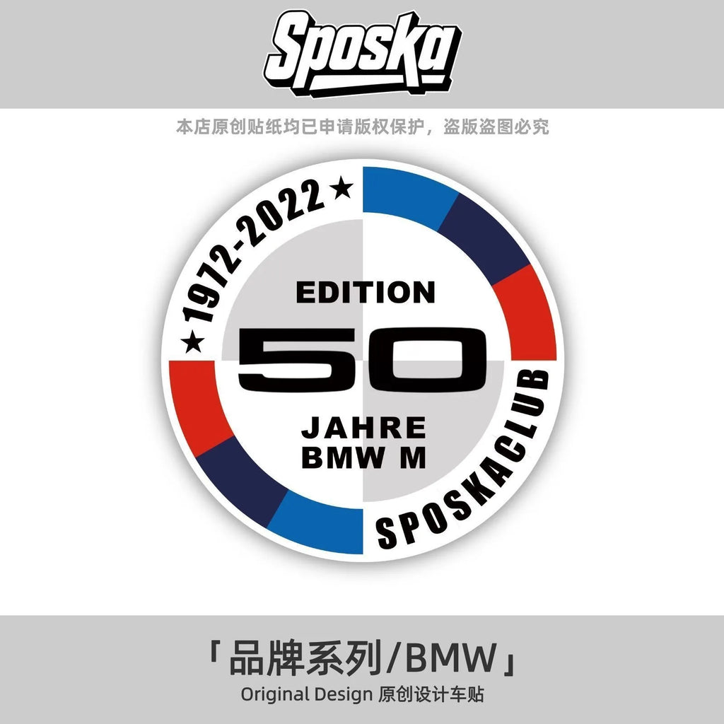 Car Windshield Stickers Waterproof Static Decal Accessories For BMW M 50th 325Li 320Li 330Li E36 G20 E46 E90 E60 F30 E39 E30 F20