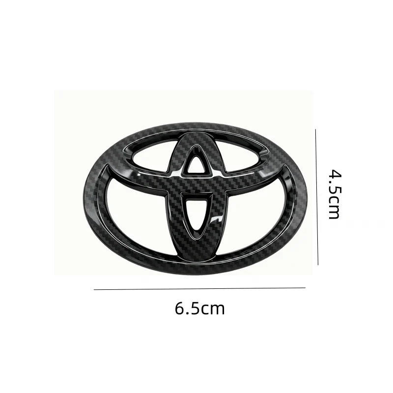 1Pc ABS Steering Wheel Emblem Badge Sticker for Toyota Hilux Prius Avensis Auris Corolla Camry Interior Car Decorate Accessories