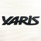 3D Metal Yaris Logo Emblem Badge Matte black Chrome Plated Trunk Letter Sticker For Toyota Yaris Car Exterior Decor Accessories