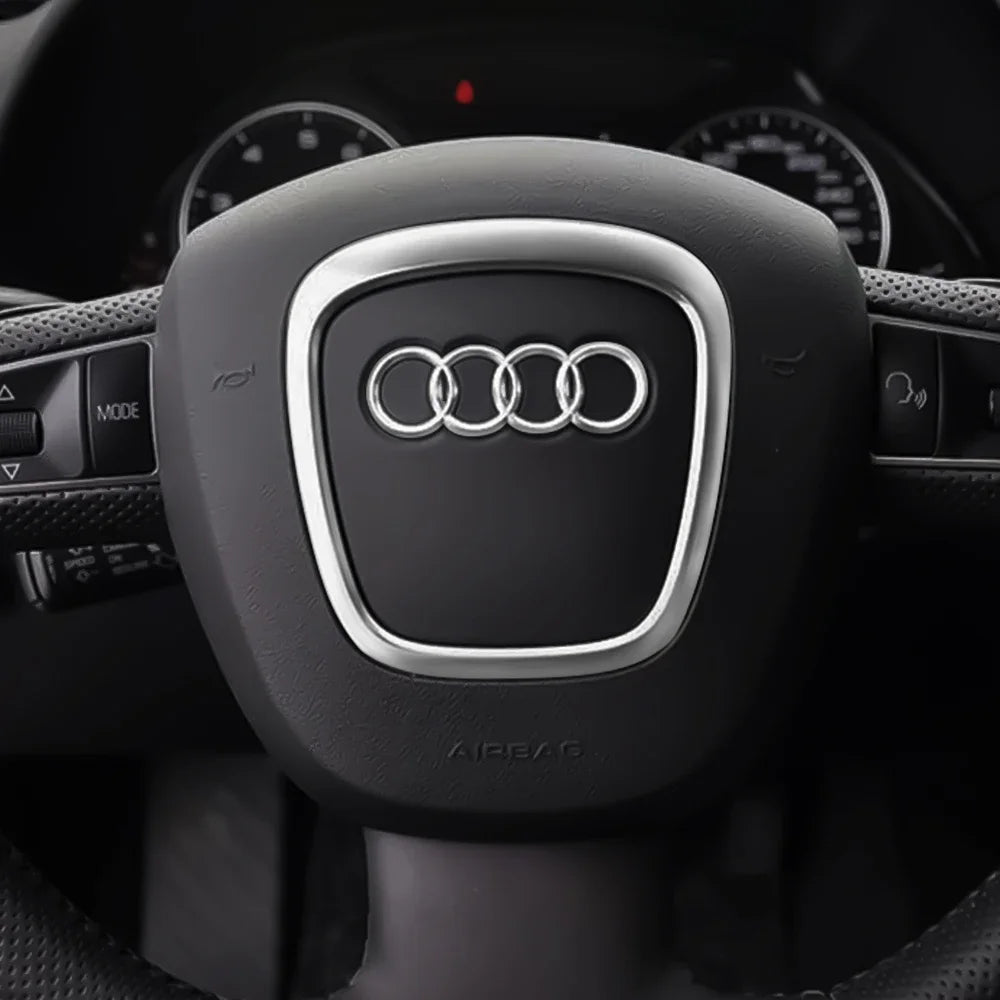 Car Styling Steering Wheel Center Logo Covers Trim Accessorie Fit  AUDI A6L Q7 Q3 Q5 A7 A5 A3 A4L A8L A8 Q5L Q8 A7 Q6 E-TRON SQ5