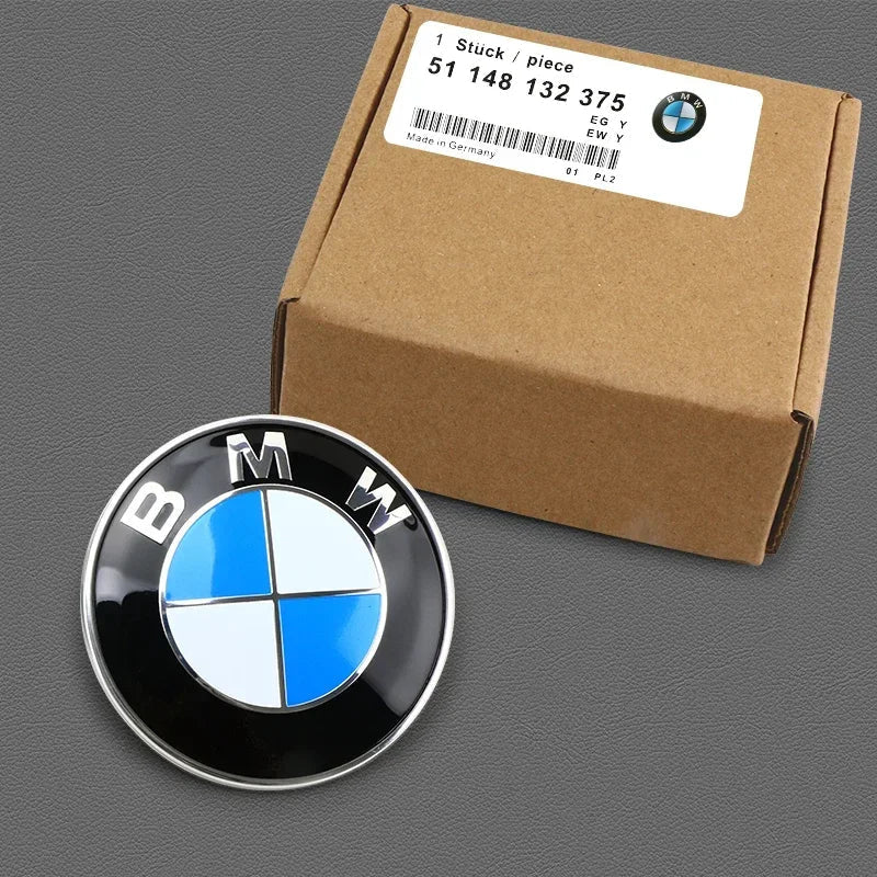 74mm 82mm BMW Hood Trunk Emblem Badge Sticker Fit E30 E36 E39 E46 E60 E87 E90 G20 Auto Exterior Accessory