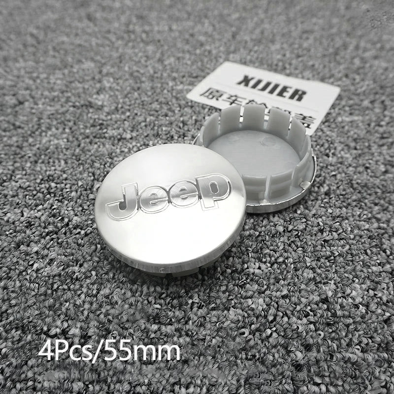 Car Tire Center Cap 63mm/55mm For Jeep Renegade Compass Grand Cherokee Wrangler jk Gladiator Patriot Liberty Commander Trailhawk