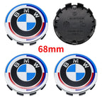4Pcs 56mm 68mm Carbon Fiber Wheel Center Hub Caps 50th Anniversary Emblem for BMW M Power X5 E46 E90 F10 F30 G20
