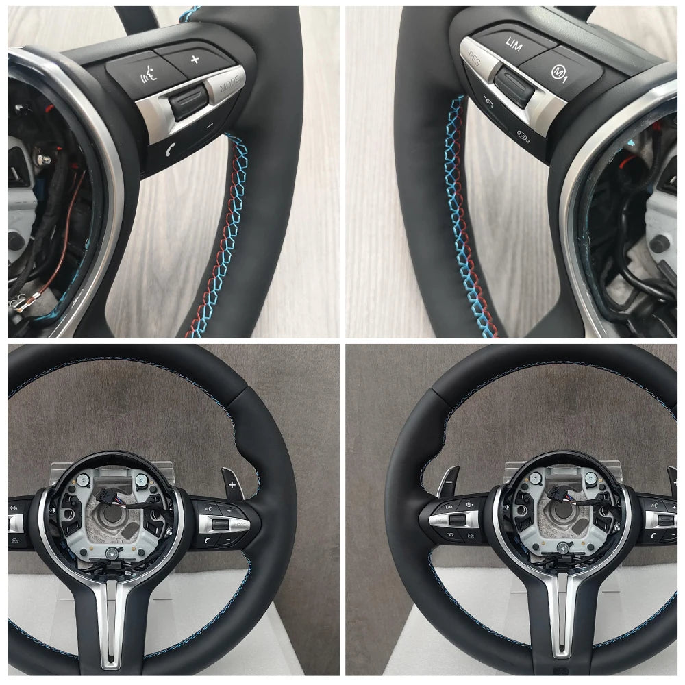 Upgrade M Sport Steering Wheel For BMW F20 F22 F23 F30 F33 F34 F10 F07 F12 X1 F48 X5 F15 X3 F25 F80 E90 E70 E84 M3 M5 Auto Zubehör Full Leather