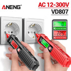 Probador de pluma eléctrica inteligente VD807, portátil, de inducción de una palabra, 50/60Hz, Sensor NCV AC 12-300V, herramientas de detección de cables sin contacto
