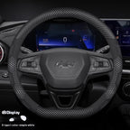For Chevrolet Cruze Bolt Aveo Spark Onix capti Cavalier Carbon fiber Suede Microfiber Car Steering Wheel Cover Auto Accessories