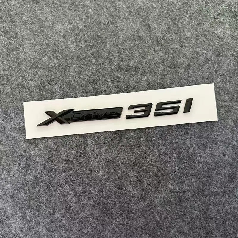 3D ABS Car Mudguard Trunk Emblem Sticker XDrive  20i 23i 25i 28i 30i 35i 40i 45i 48i 50i 55i Badge Decal Decor Fit for X3 X5