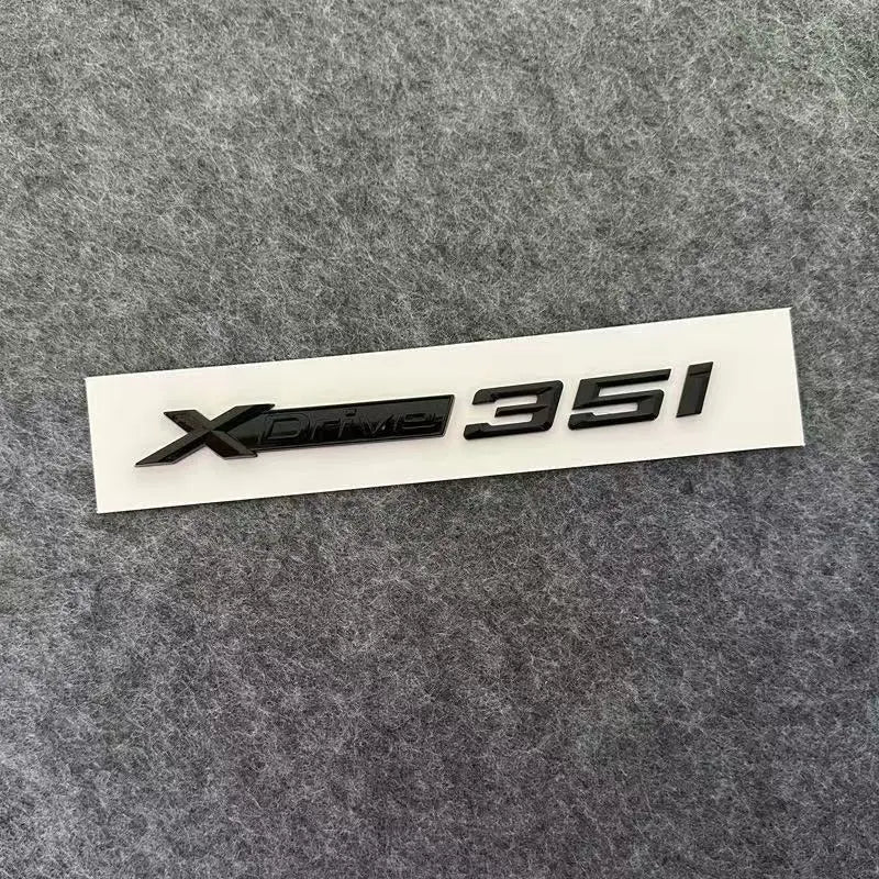 3D ABS Car Mudguard Trunk Emblem Sticker XDrive  20i 23i 25i 28i 30i 35i 40i 45i 48i 50i 55i Badge Decal Decor Fit for X3 X5