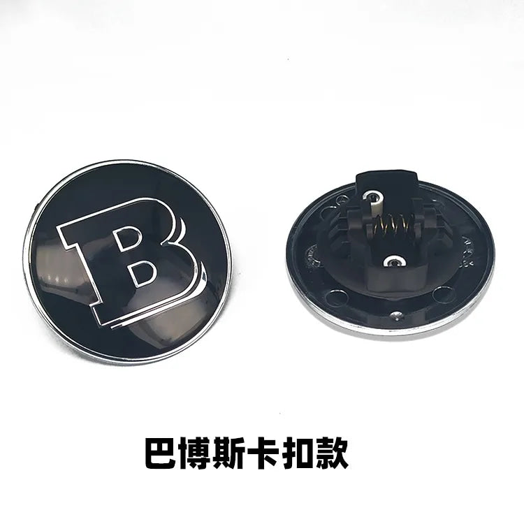 1PC 56mm Car Hood Emblem Badge Bonnet Emblem Cover For Mercedes Benz Brabus AMG W124 W163 W202 W203 W204 W210 W211 W205 Sticker