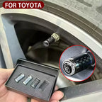 New Car Styling Wheel Tire Valve Stem Caps Cover Auto Parts For Toyota RAV4 Corolla Camry Frontier Supra C-HR Hilux Tacoma Prado