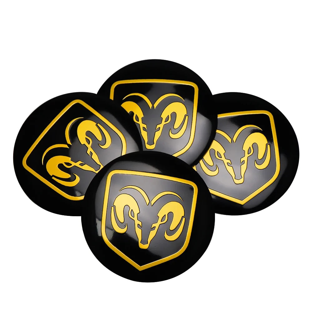 56MM Car Wheel Center Cover Sticker Hub Cap Accessories For Dodge Durango Caliber Dakota Neon SRT SXT Nitro Avenger Dart Viper