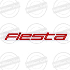 Metal 3D For Ford Fiesta Edge Badge Letter Logo Car Rear Trunk Body Sticker Emblem Glossy Black Accessories