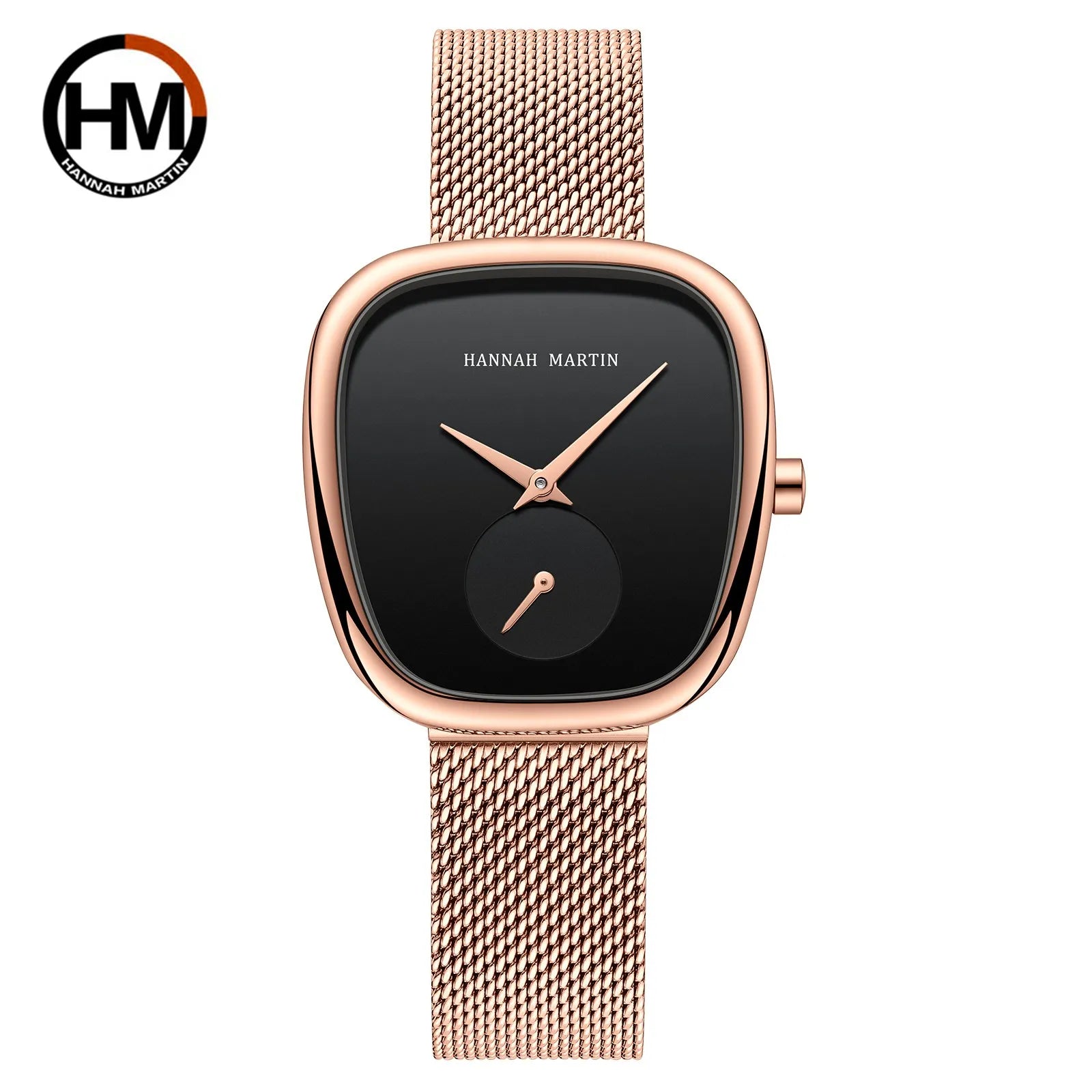 2025 nuevo reloj de pulsera de cuarzo para mujer 34mm barril de vino oro rosa cronómetro negro estilo minimalista de moda relojes ovalados para mujer
