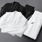 2024 Summer and Autumn New Fashion Suit Men's Long sleeved High end Quality Casual Set Korean Edition Casual Two Piece Set
