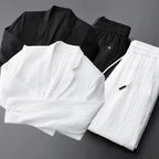 2024 Summer and Autumn New Fashion Suit Men's Long sleeved High end Quality Casual Set Korean Edition Casual Two Piece Set