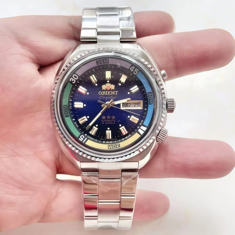 Orient Watch Series Automatic Mechanical Unisex Watch World Time Full Function Steel Strap Select Dial Luminous