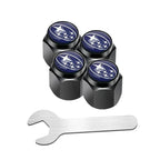 Car Wheel Tire Valve Stem Caps Air Cover with Wrench for Subaru Forester Ascent BRZ STI Exiga Legacy Outback Tribeca WRC WRX XV