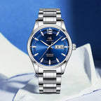 Shanghai Watch Business Men's Mechanical Watches 39mm Automatic Wristwatch 316L Stainless Steel Sapphire Glass reloj hombre 706
