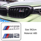 For BMW Performance E60 E36 E90 X2 X1 X3 X5 E46 M3 1Pcs 7.3cm 9cm M Logo 3D ABS Car Styling Front Grille Badge Emblem Accessory