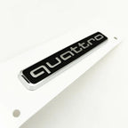3D ABS Black Logo Quattro Emblem Decal Car Badge For Audi A3 A5 A4 A6 A7 A8 A1 A2 S3 S4 TT Q3 Q7 Q5 Quattro Sticker Accessories
