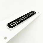 3D ABS Black Logo Quattro Emblem Decal Car Badge For Audi A3 A5 A4 A6 A7 A8 A1 A2 S3 S4 TT Q3 Q7 Q5 Quattro Sticker Accessories