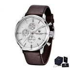Pagani Design Fashion Luxury Men's Quartz Chronograph Watch Japan VK67 Movement Leather Strap Large Calendar PD-2720K reloj