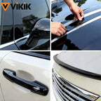 3/5/7/10CM Black Glossy Vinyl Stripes Car Tape Waterproof Window Trim Film for Hood Roof Pillar