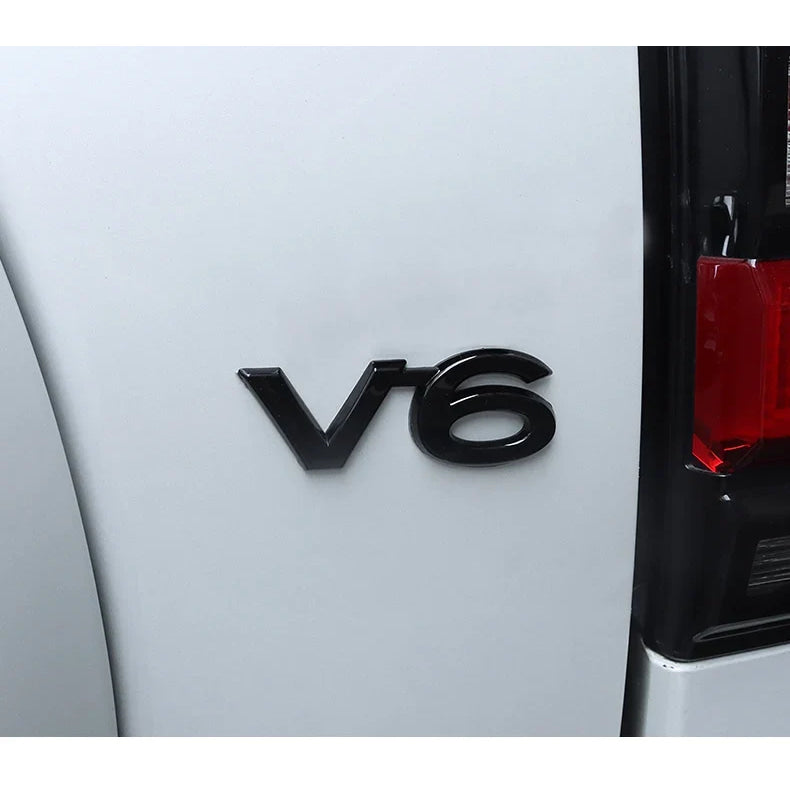 For Toyota Land Cruiser 200 Prado 120 150 Car Logo Displacement V8/TX/TXL/5.7/V6/Black Letter Sticker Car Decoration Accessories