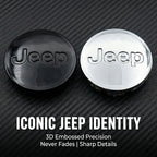 4Pcs/set Anti-Rust Snap-On Wheel Center Hub Caps Center Covers for Jeep Renegade Compass Wrangler JK Patriot Grand Cherokee SRT