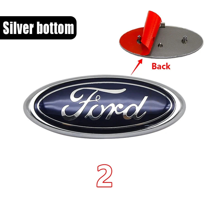 For Focus Ranger Mustang Kuga Mondeo Fiesta Explorer Transit Accessories Ford ABS 14.5cm Car Front Hood Emblem ABS Badge Cover