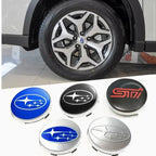 For Subaru ASCENT BRZ FORESTER IMPREZA XV WRC WRX LEGACY OUTBACK STI 4pcs 60mm Car Wheel Center Covers Tire Hub Caps Decoration