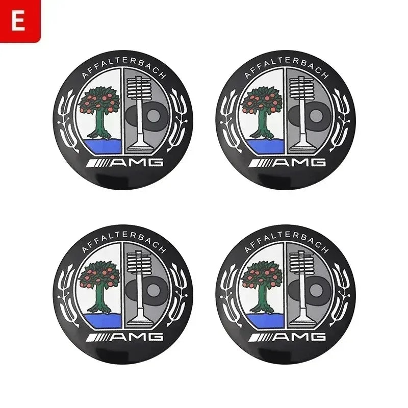 56mm 60mm 65mm 75mm Car Wheel Center Hub Caps Cover Rim Exterior Sticker For Mercedes Benz A B C E Class GLC GLK GLE GLA CLA GLB