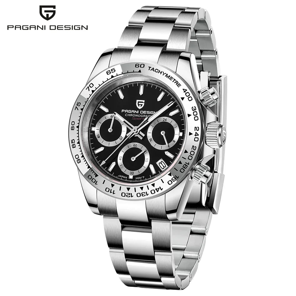 2026 Pagani Design PD1727 Night Light Men's Watch Sapphire Glass Stainless Steel Waterproof Relief  relogio masculino watches