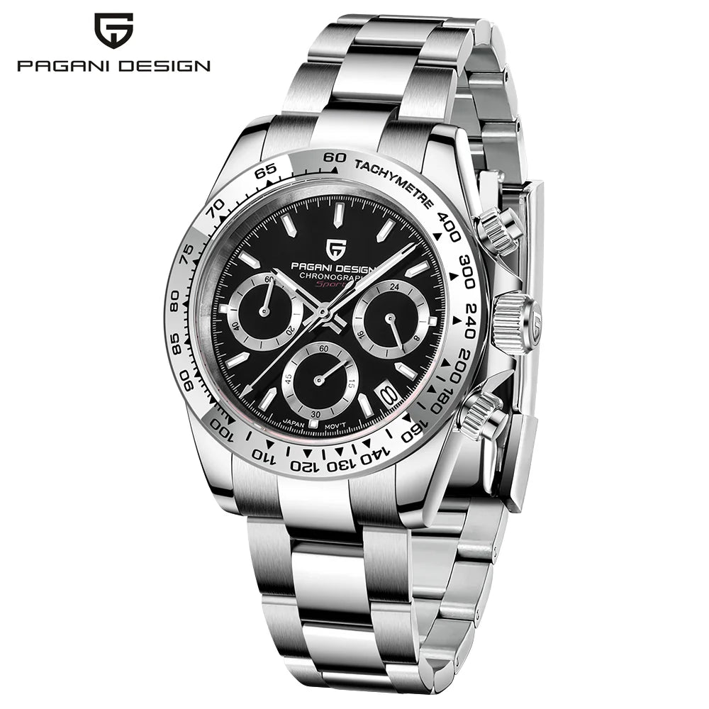 2026 Pagani Design PD1727 Night Light Men's Watch Sapphire Glass Stainless Steel Waterproof Relief  relogio masculino watches