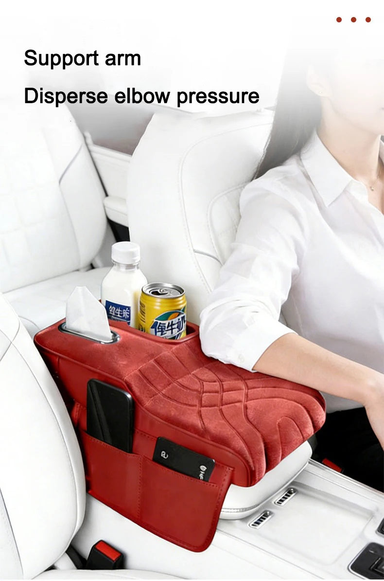 Car Console Armrest Box Booster Pad Car Arm Rest Padded Cover For Mercedes Benz AMG W204 W206 W205 W203 W211 W212 W213 W210 W124