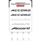 3D ABS Logo Badge Sticker Trunk Side Wing Emblem Fender Decal For Honda S Power Accord Civic Grand Vitara Swift Car Styling