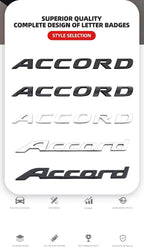 3D ABS Logo Badge Sticker Trunk Side Wing Emblem Fender Decal For Honda S Power Accord Civic Grand Vitara Swift Car Styling