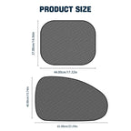 SEAMETAL parasol para coche, cortina para ventana lateral, parasol para ventana delantera y trasera, bloqueo UV de verano, ventosa, cortinas de protección solar para coche