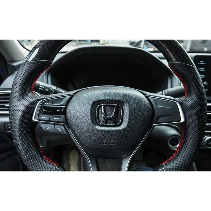 3Pcs Car Front Grille Rear Trunk Badge Steering Wheel Logo Sticker for Honda Accord Civic City XR-V CR-V Inspire Crider Envix