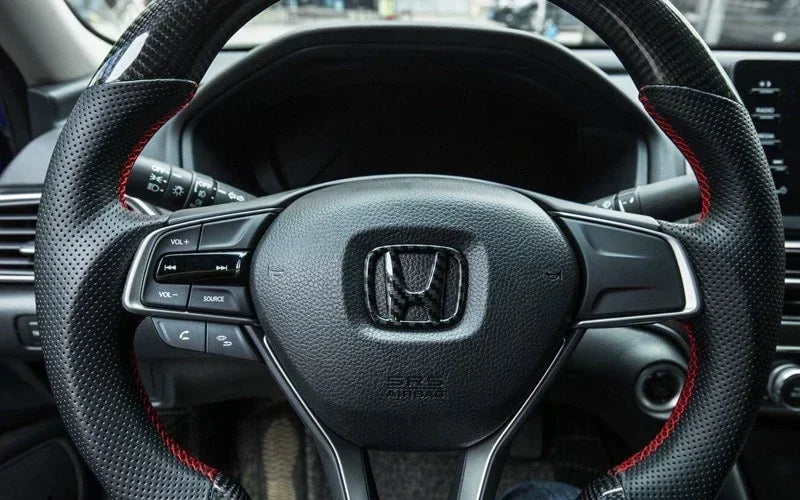 3Pcs Car Front Grille Rear Trunk Badge Steering Wheel Logo Sticker for Honda Accord Civic City XR-V CR-V Inspire Crider Envix
