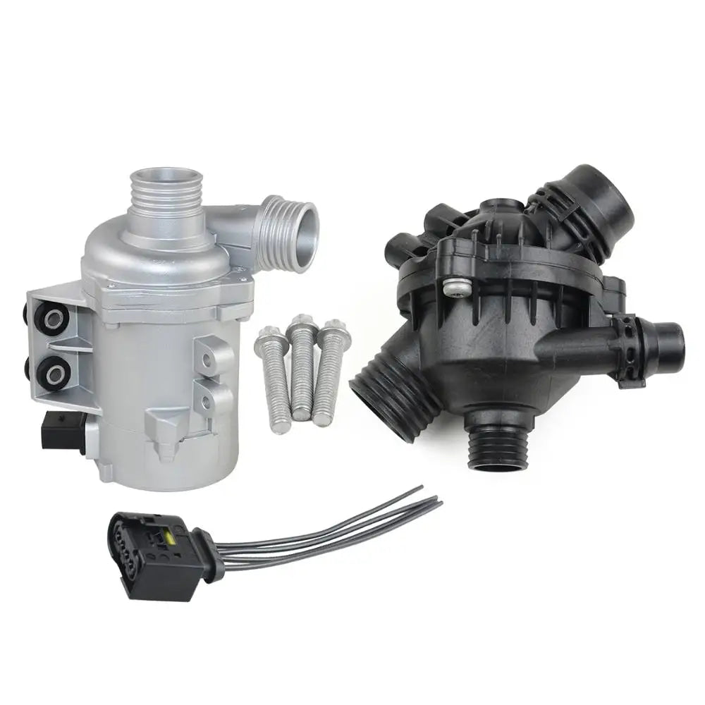 AP03 11517586925 Electric Water Pump+Thermostat Kit For BMW E60 E61 E81 E87 E90 E91 X1 X3 X5 Z4 325i 330i 525i 530i 630i 730i