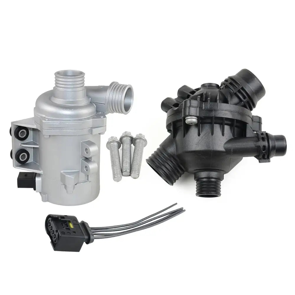 AP03 11517586925 Electric Water Pump+Thermostat Kit For BMW E60 E61 E81 E87 E90 E91 X1 X3 X5 Z4 325i 330i 525i 530i 630i 730i