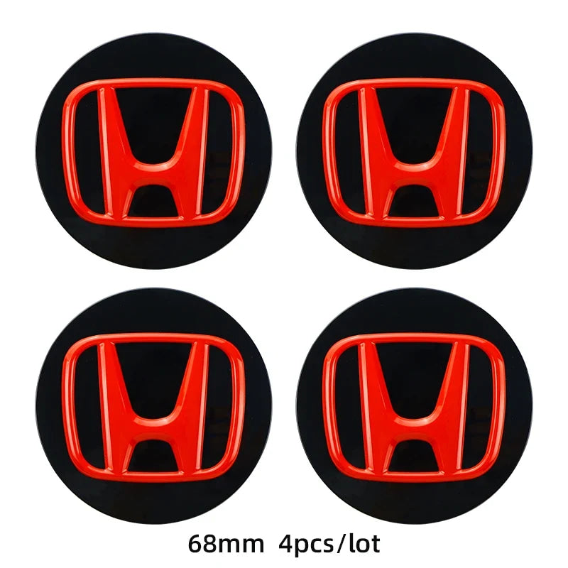 ABS Wheel Center Cap Wheels Tyre Car Wheel Center Cap Set Vehicles Cover For Honda Civic Fit Jazz Accord Pilot CRV Odyssey