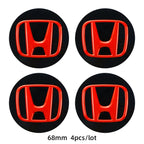 ABS Wheel Center Cap Wheels Tyre Car Wheel Center Cap Set Vehicles Cover For Honda Civic Fit Jazz Accord Pilot CRV Odyssey