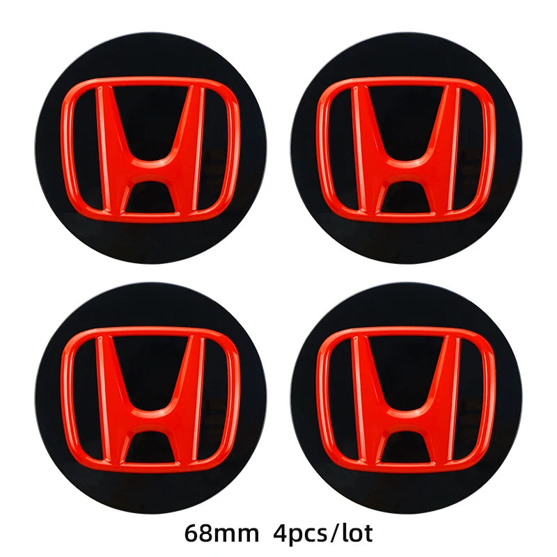 ABS Wheel Center Cap Wheels Tyre Car Wheel Center Cap Set Vehicles Cover For Honda Civic Fit Jazz Accord Pilot CRV Odyssey