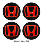 ABS Wheel Center Cap Wheels Tyre Car Wheel Center Cap Set Vehicles Cover For Honda Civic Fit Jazz Accord Pilot CRV Odyssey