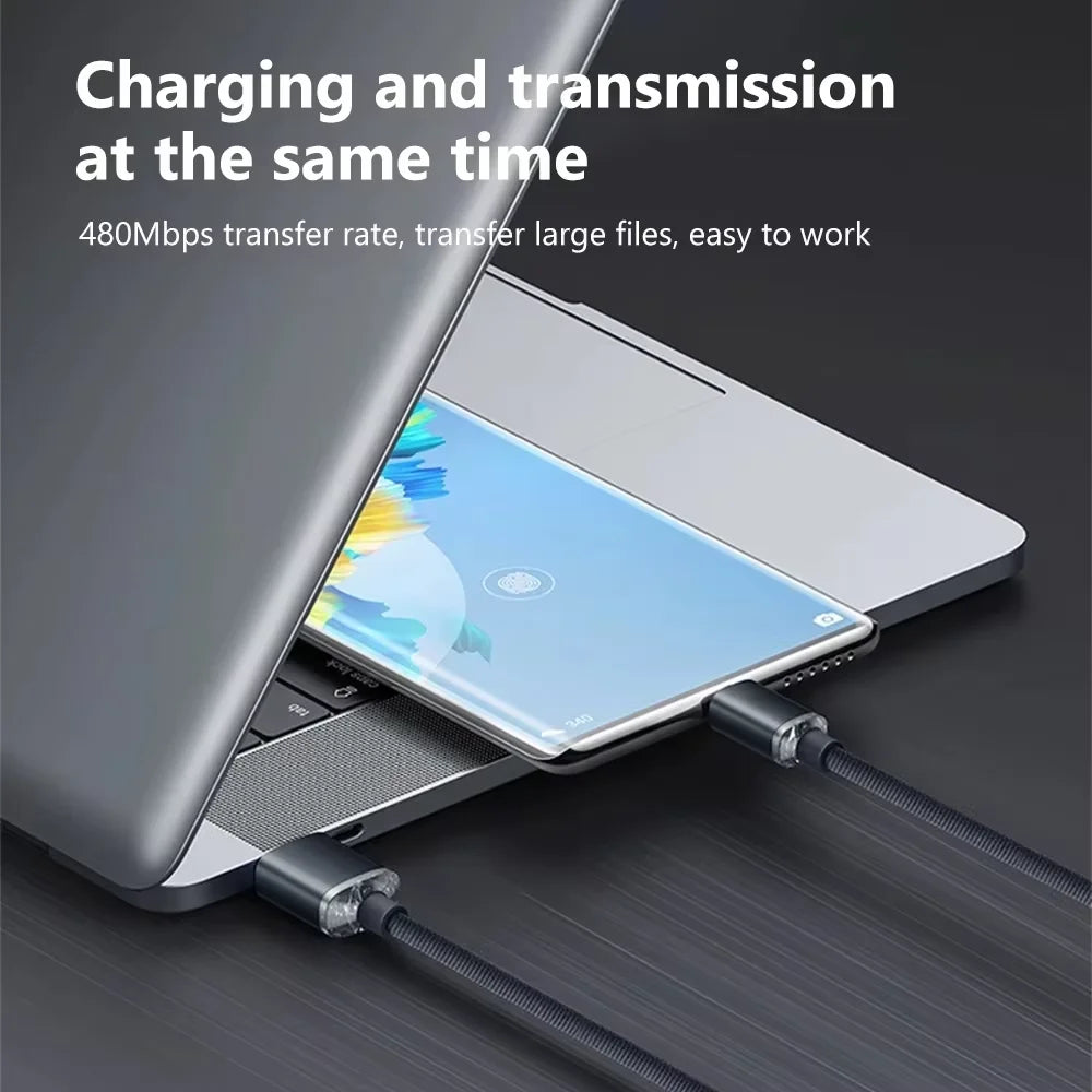 Cable de 120W 7A tipo C a tipo C para Iphone 15 Xiaomi Oneplus teléfono móvil Cable USB C de carga rápida cables de cargador de datos rápidos tipo C