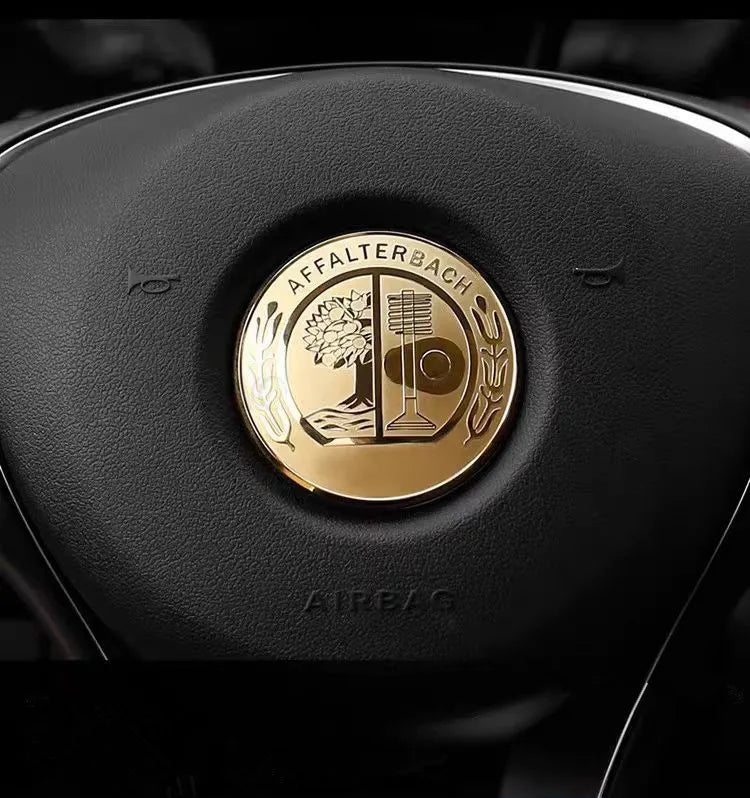 52mm 57mm Car Steering Wheel Badge Sticker Replace Decor For Mercedes Benz B/C/E/S Class A Class C200L GLC GLK FXPT-JS-BENZ