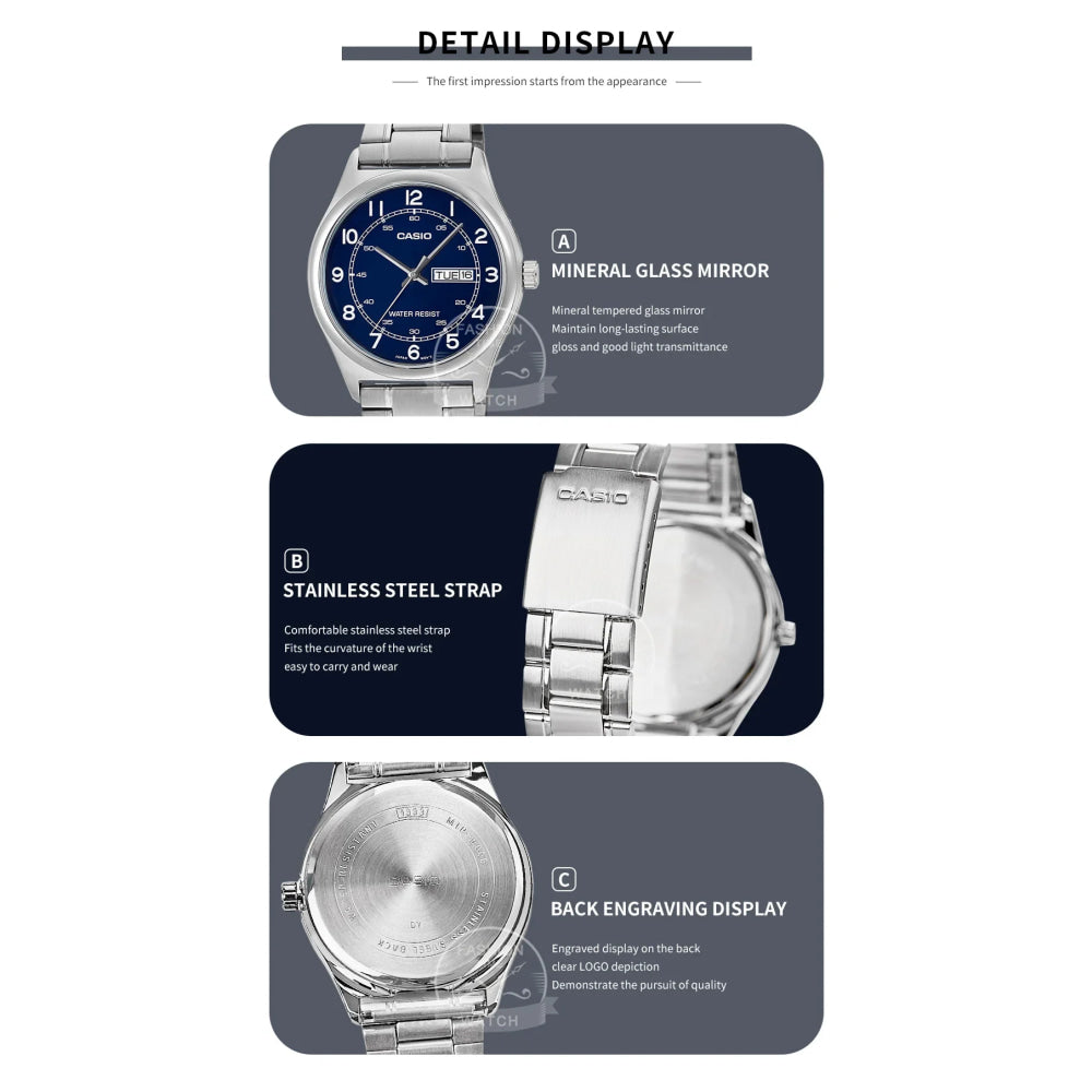 Casio watch for men simple fashionable Waterproof Quartz Watch reloj casio hombre free shipping MTP-V006 series